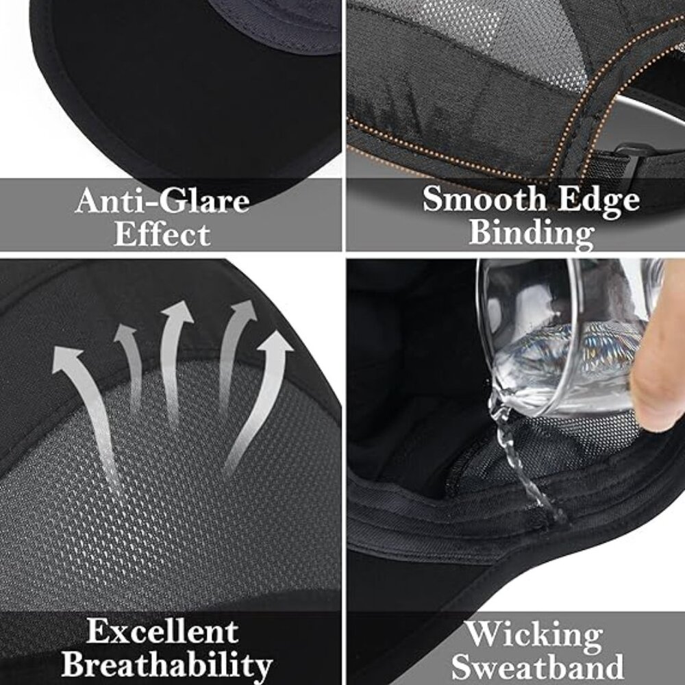 Quick Dry Run Hat Cooling Breathable Mesh - Picture 4 of 5
